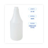 Embossed Plastic Spray Bottle, 24 Oz, Clear, 24/Carton