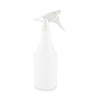 Embossed Plastic Spray Bottle, 24 Oz, Clear, 24/Carton