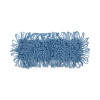 Dust Mop Head, Looped-End, Cotton/Synthetic Fibers, 18 x 5, Blue