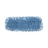 Dust Mop Head, Looped-End, Cotton/Synthetic Fibers, 24 x 5, Blue