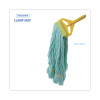 Ecomop Looped-End Mop Head, Recycled Fibers, Extra Large Size, Green, 12/Carton