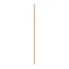 Tapered End Broom Handle, Lacquered Wood, 1.13" Dia x 54", Natural