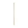 Tapered End Broom Handle, Lacquered Wood, 1.13" Dia x 60", Natural