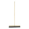 Metal Tip Threaded Hardwood Broom Handle, 0.94" Dia x 60", Natural