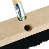 Metal Tip Threaded Hardwood Broom Handle, 0.94" Dia x 60", Natural