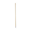 Metal Tip Threaded Hardwood Broom Handle, 1.13" Dia x 60", Natural