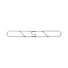 Clip-On Dust Mop Frame, 48 x 5, Zinc Plated, Black