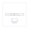 Clip-On Dust Mop Frame, 60 x 5, Zinc Plated, Black