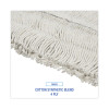 Disposable Cut End Dust Mop Head, Cotton/Synthetic, 24 x 5, White