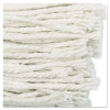 Cut-End Wet Mop Head, Cotton, #16 Size, White