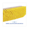 Dual-Surface Scrub Brush, Yellow Polypropylene Bristles, 10" Brush, Plastic Handle