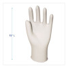 General-Purpose Latex Gloves, Powder-Free, Medium, 4.4 Mil Thick, 9.5" Long, Natural, 100/Box, 10 Boxes/Carton