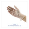 Exam Vinyl Gloves, Powder-Free, Large, 3.6 Mil Thick, 9.5" Long, Clear, 100/Box, 10 Boxes/Carton