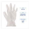 Exam Vinyl Gloves, Powder-Free, Medium, 3.6 Mil Thick, 9.5" Long, Clear, 100/Box