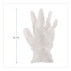 Exam Vinyl Gloves, Powder-Free, Medium, 3.6 Mil Thick, 9.5" Long, Clear, 100/Box, 10 Boxes/Carton