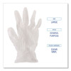 General Purpose Vinyl Gloves, Powder-Free, Large, 2.6 Mil Thick, 13" Long, Clear, 100/Box