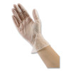 General Purpose Vinyl Gloves, Powder-Free, Large, 2.6 Mil Thick, 9.5" Long, Clear, 100/Box, 10 Boxes/Carton
