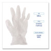 General Purpose Vinyl Gloves, Powder-Free, Small, 2.6 Mil Thick, 9.5" Long, Clear, 100/Box, 10 Boxes/Carton