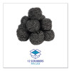 Stainless Steel Scrubber, Large Size, 2.5 X 2.75, Steel Gray, 12/Carton