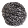 Stainless Steel Scrubber, Large Size, 2.5 X 2.75, Steel Gray, 12/Carton