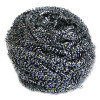 Stainless Steel Scrubber, Large Size, 2.5 X 2.75, Steel Gray, 12/Carton