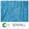 Super Loop Wet Mop Head, Cotton/Synthetic Fiber, 5" Headband, Medium Size, Blue