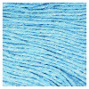 Super Loop Wet Mop Head, Cotton/Synthetic Fiber, 5" Headband, Medium Size, Blue