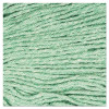 Super Loop Wet Mop Head, Cotton/Synthetic Fiber, 5" Headband, Medium Size, Green