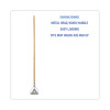 Quick Change Metal Head Wooden Mop Handle, Junior, 54", Natural