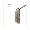 Cut-End Lie-Flat Wet Mop Head, Cotton, 16 Oz, White