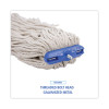 Cut-End Lie-Flat Wet Mop Head, Cotton, 16 Oz, White