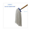 Cut-End Lie-Flat Wet Mop Head, Rayon, 16 Oz, White