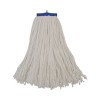 Cut-End Lie-Flat Wet Mop Head, Rayon, 16 Oz, White
