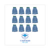 Microfiber Looped-End Wet Mop Heads, Medium, Blue, 12/Carton, 12/Carton