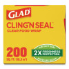 Cling'N Seal Plastic Food Wrap, 200 Sq Ft Roll