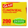 Cling'N Seal Plastic Food Wrap, 200 Sq Ft Roll