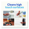 Disinfecting Wipes, Bleach Free Cleaning Wipes, 1-Ply, 7 x 7.75, Crisp Lemon, White, 75/Canister, 6 Canisters/Carton