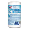 Disinfecting Wipes, Bleach Free Cleaning Wipes, 1-Ply, 7 x 7.75, Crisp Lemon, White, 75/Canister, 6 Canisters/Carton