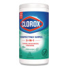 Disinfecting Wipes, Bleach Free Cleaning Wipes, 1-Ply, 7 x 8, Fresh Scent, White, 75/Canister, 6 Canisters/Carton