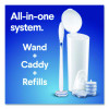 Toiletwand Disposable Toilet Cleaning System: Handle, Caddy And Refills, White, 6/Carton