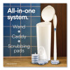 Toiletwand Disposable Toilet Cleaning System: Handle, Caddy And Refills, White, 6/Carton