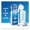 Toiletwand Disposable Toilet Cleaning System: Handle, Caddy And Refills, White, 6/Carton