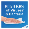 Disinfecting Wipes, 1-Ply, 7 x 8, Lemon Fresh, White, 75/Canister