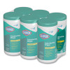 Cloroxpro Disinfecting Wipes, 1-Ply, Fresh Scent, 7 x 8, White, 75/Canister, 6 Canisters/Carton