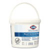 Bleach Germicidal Wipes, 1-Ply, 12 x 12, Unscented, White, 110/Bucket, 2 Buckets/Carton