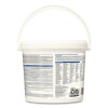 Bleach Germicidal Wipes, 1-Ply, 12 x 12, Unscented, White, 110/Bucket, 2 Buckets/Carton