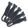 Safety Cutter Box Cutter Knife With Double Shielded Blade, 4" Plastic Handle, Black, 5/Pack