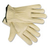 Top Grain Cowhide Leather Drivers Gloves, Gunn Cut, Keystone Thumb, X-Large, Beige, Pair