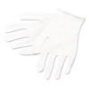 Cotton Inspector Gloves, Reversible, One Size Fits Most, White, 12 Pairs