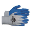 Memphis Flex Latex-Coated Seamless Nylon Knit Gloves, En388: 3131, Medium, Blue/Gray, Pair